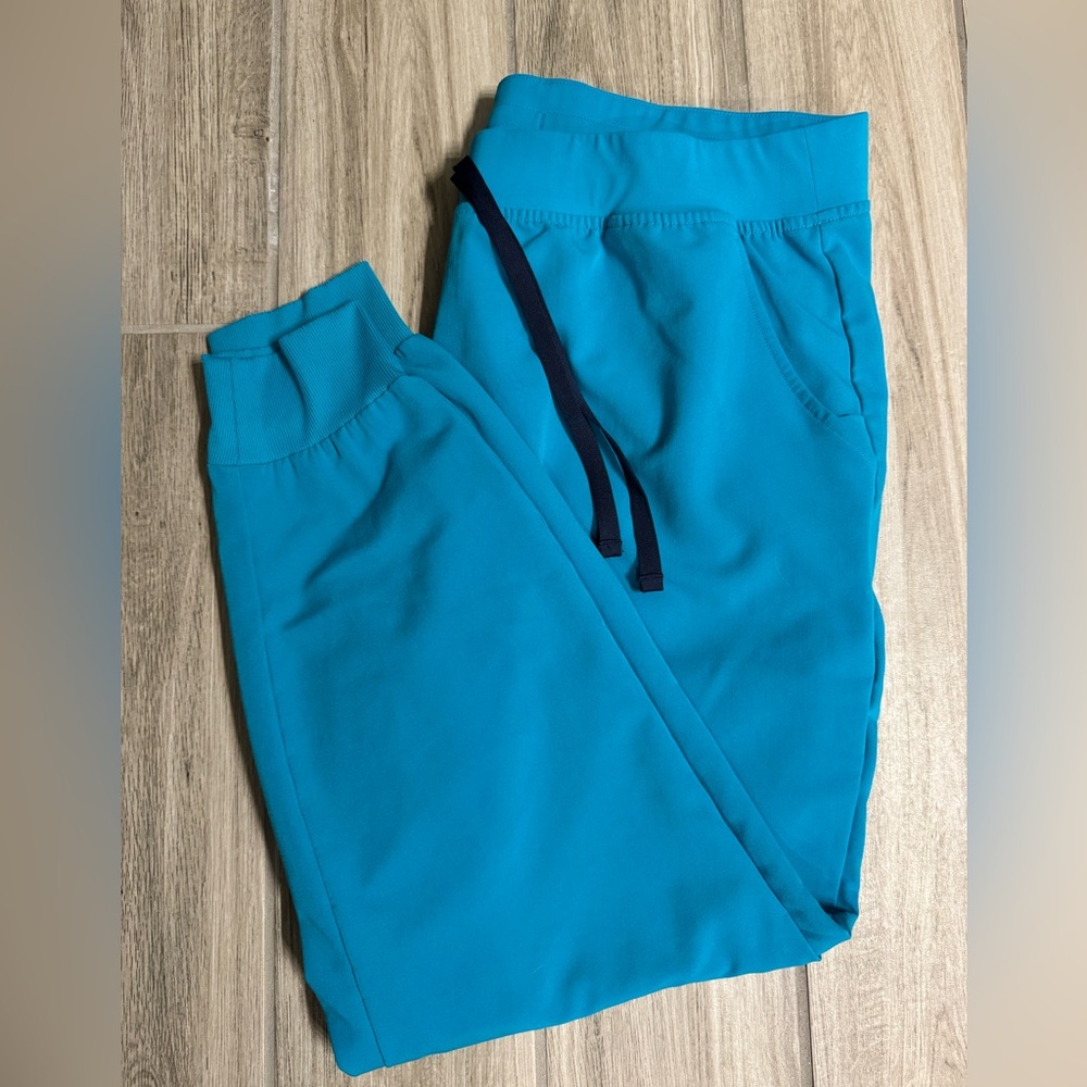 🐟 Figs Women's Teal Zamora Jogger Scrub Pants PO 6224